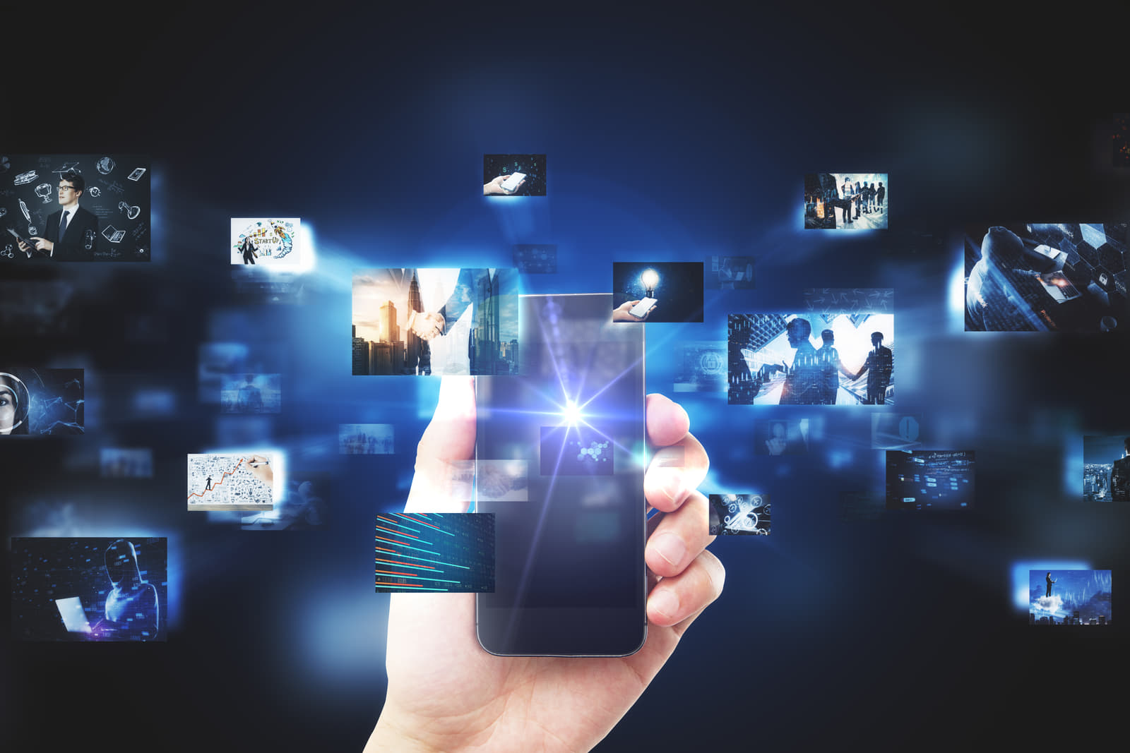 smartphone-with-digital-picture-gallery